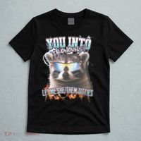YouRe Into Pronouns Let Me Shethem Tiddies Funny Raccoon T-Shirt thumb 5
