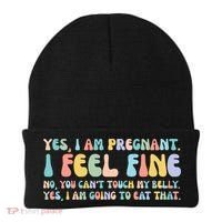 Yes I'm Pregnant You Can't Touch My Belly Funny Beanie thumb 0