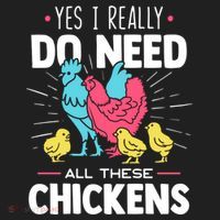 Yes I Really Do Need All These Chickens Funny Gift Funny Farmer Funny Gift Golf Towel thumb 3