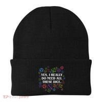 Yes I Really Do Need All These Dice Tabletop Rpg Beanie thumb 0
