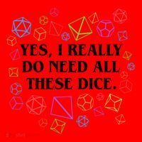 Yes I Really Do Need All These Dice Tabletop Rpg Santa Hat thumb 1