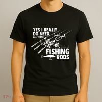 Yes I Really Do Need All These Fishing Rods Fisherman T-Shirt thumb 3