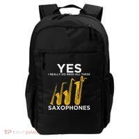 Yes I Really Do Need All These Saxophones Backpack thumb 0