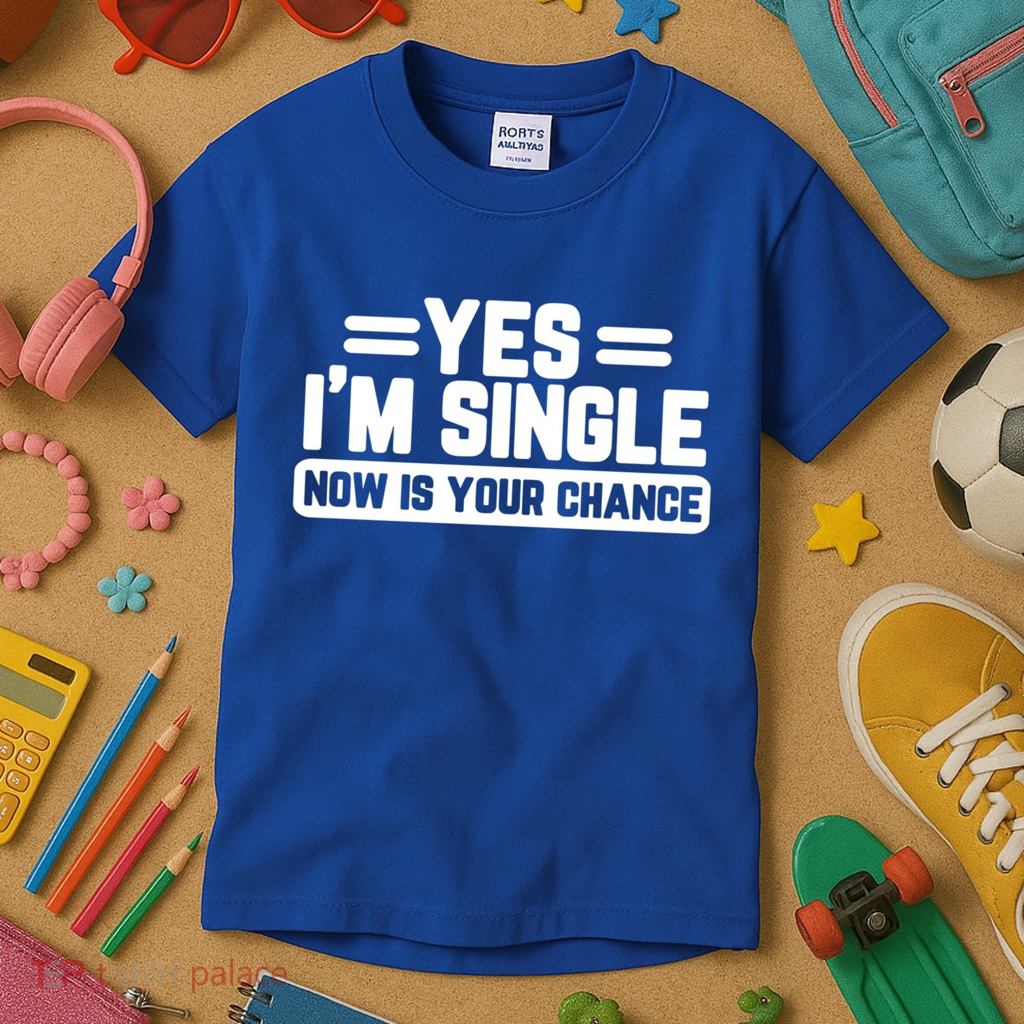 Yes I'm Single Now Is Your Chance Dating Meaningful Gift Kids T-Shirt