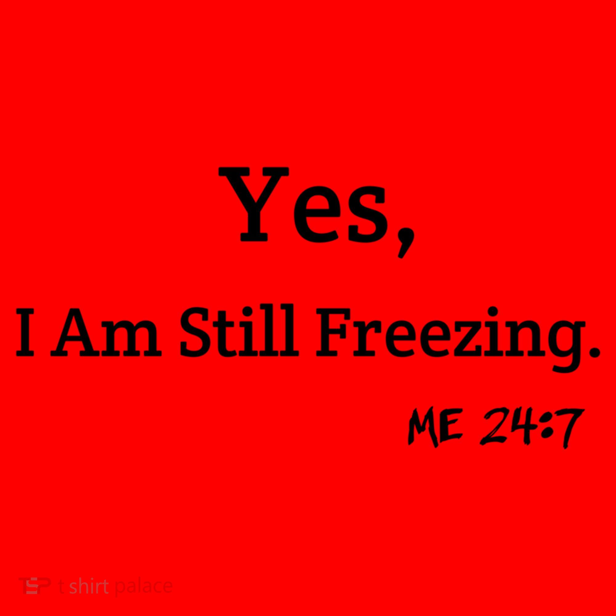 Yes I'm Still Freezing Me 24:7 Funny And Cold Gift Santa Hat