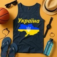 YKPAIHA I Stand With Ukraine Support Military Flag Tank Top thumb 4