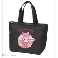 Yes I'm The Real Easter Bunny Funny Cat Tote Bag thumb 3