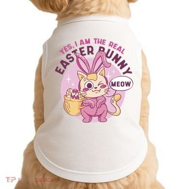 Yes I'm The Real Easter Bunny Funny Cat Doggie Tank