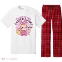 Yes I'm The Real Easter Bunny Funny Cat Pajama Set thumb 0