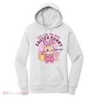 Yes I'm The Real Easter Bunny Funny Cat Women's Hoodie thumb 0