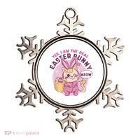 Yes I'm The Real Easter Bunny Funny Cat Ornament thumb 0