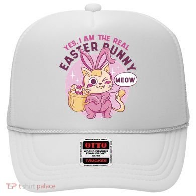 Yes I'm The Real Easter Bunny Funny Cat Hat