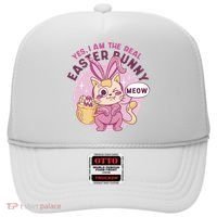 Yes I'm The Real Easter Bunny Funny Cat Hat thumb 0