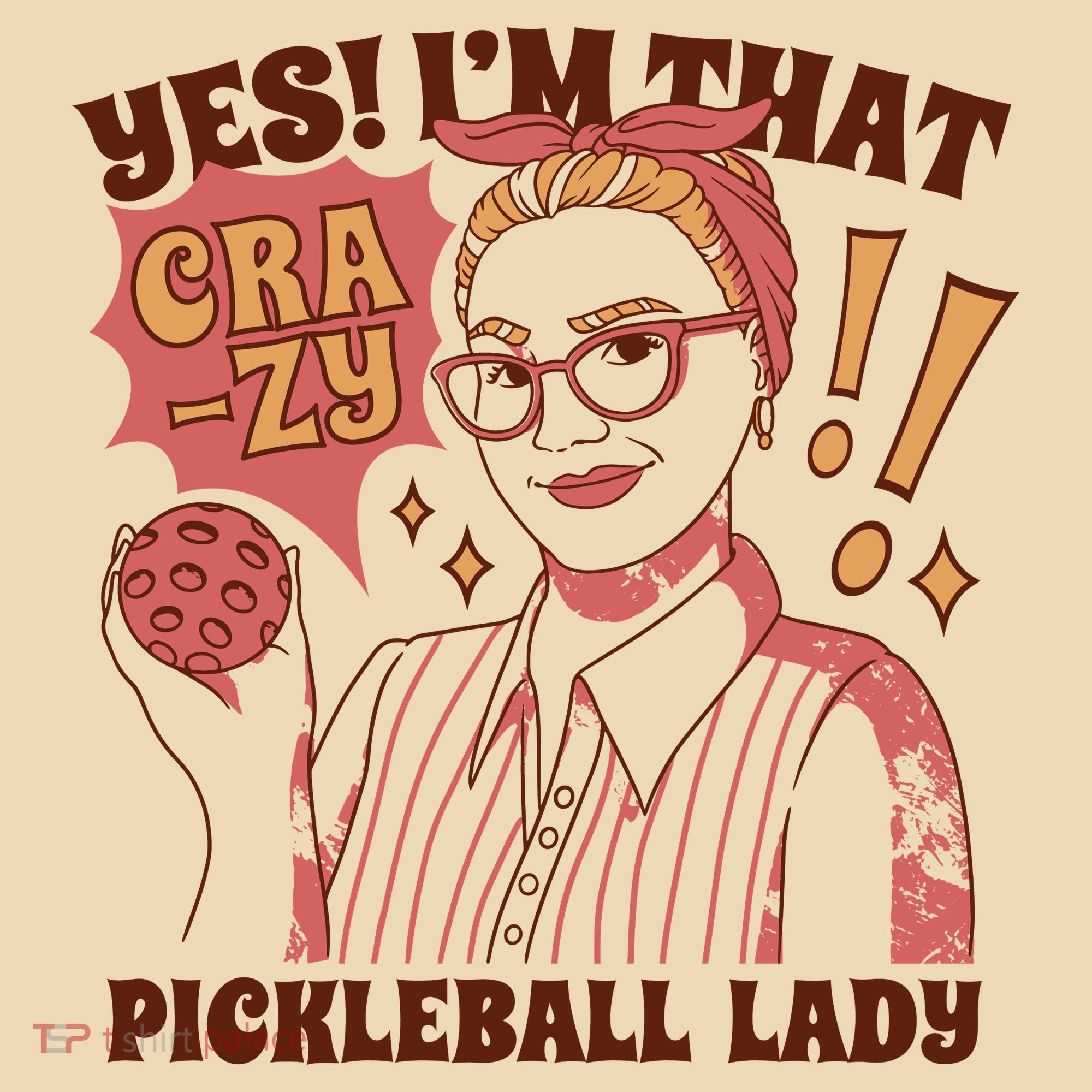 Yes I'm That Crazy Pickleball Lady Funny Tote Bag