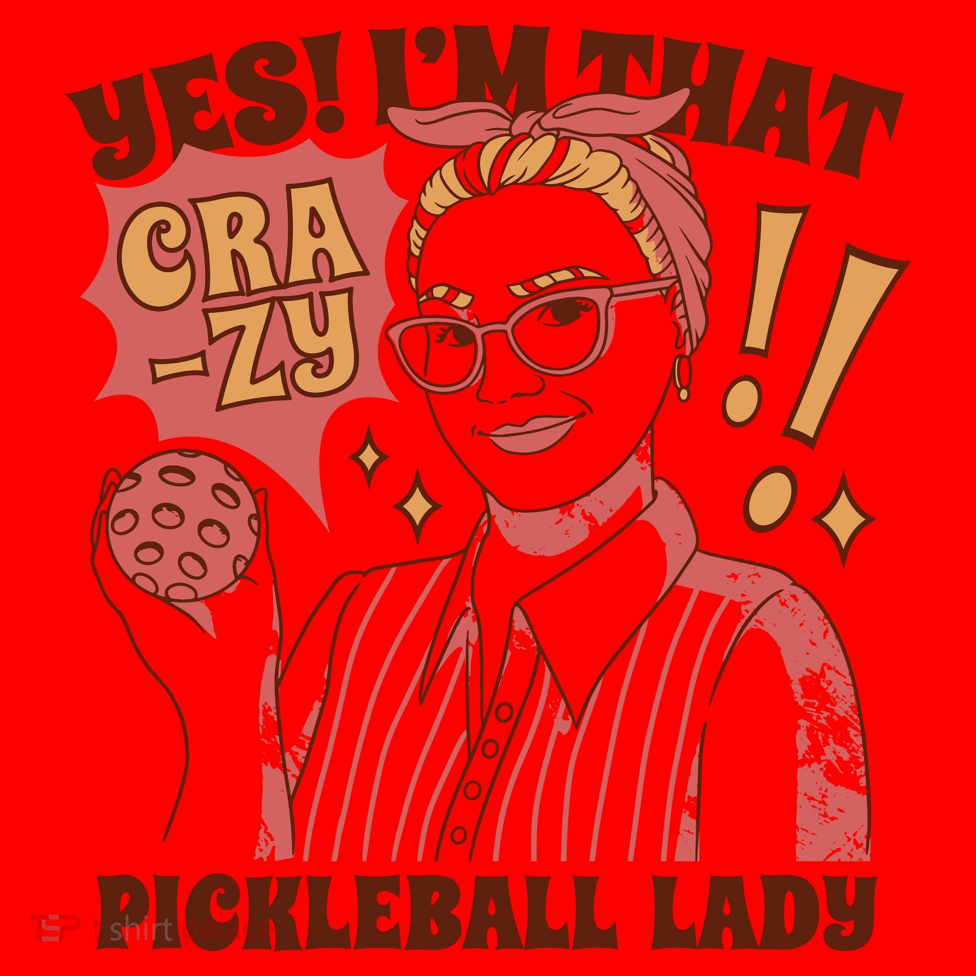 Yes I'm That Crazy Pickleball Lady Funny Santa Hat