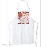 Yes I'm That Crazy Pickleball Lady Funny Apron thumb 0