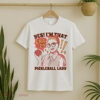 Yes I'm That Crazy Pickleball Lady Funny T-Shirt thumb 2