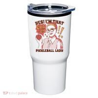 Yes I'm That Crazy Pickleball Lady Funny Tumbler thumb 0