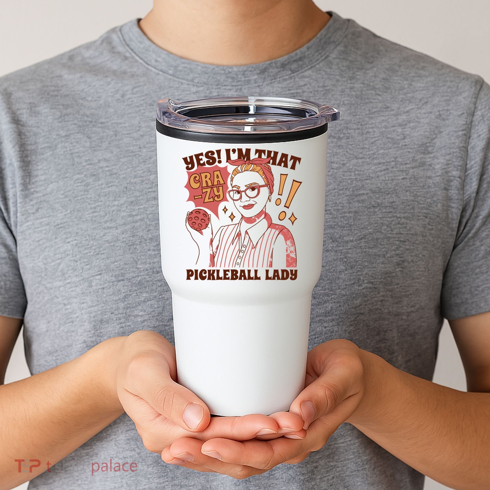 Yes I'm That Crazy Pickleball Lady Funny Tumbler