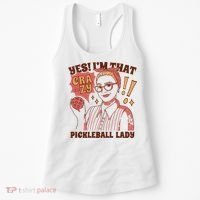 Yes I'm That Crazy Pickleball Lady Funny Women's Tank Top thumb 0