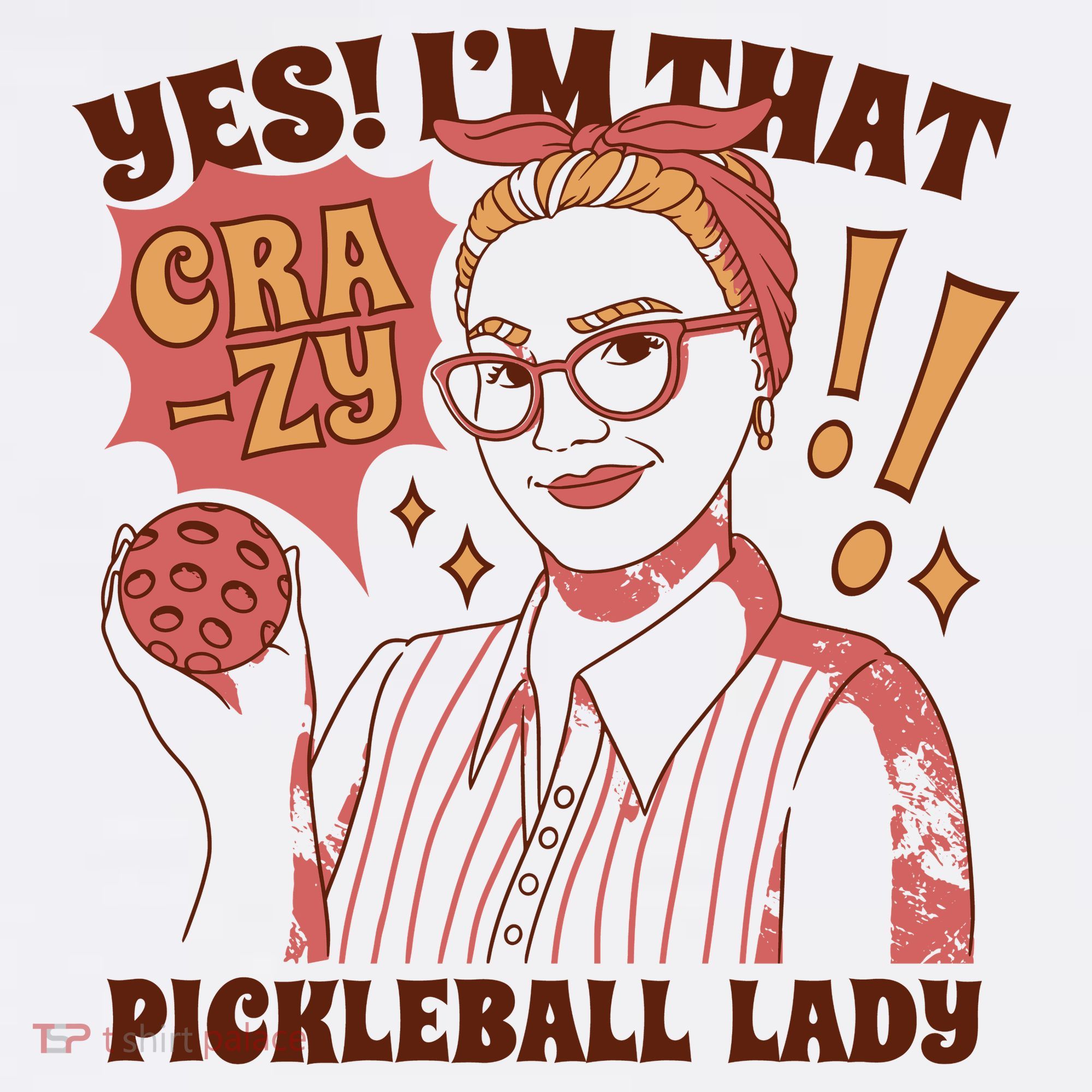 Yes I'm That Crazy Pickleball Lady Funny Women's Tank Top