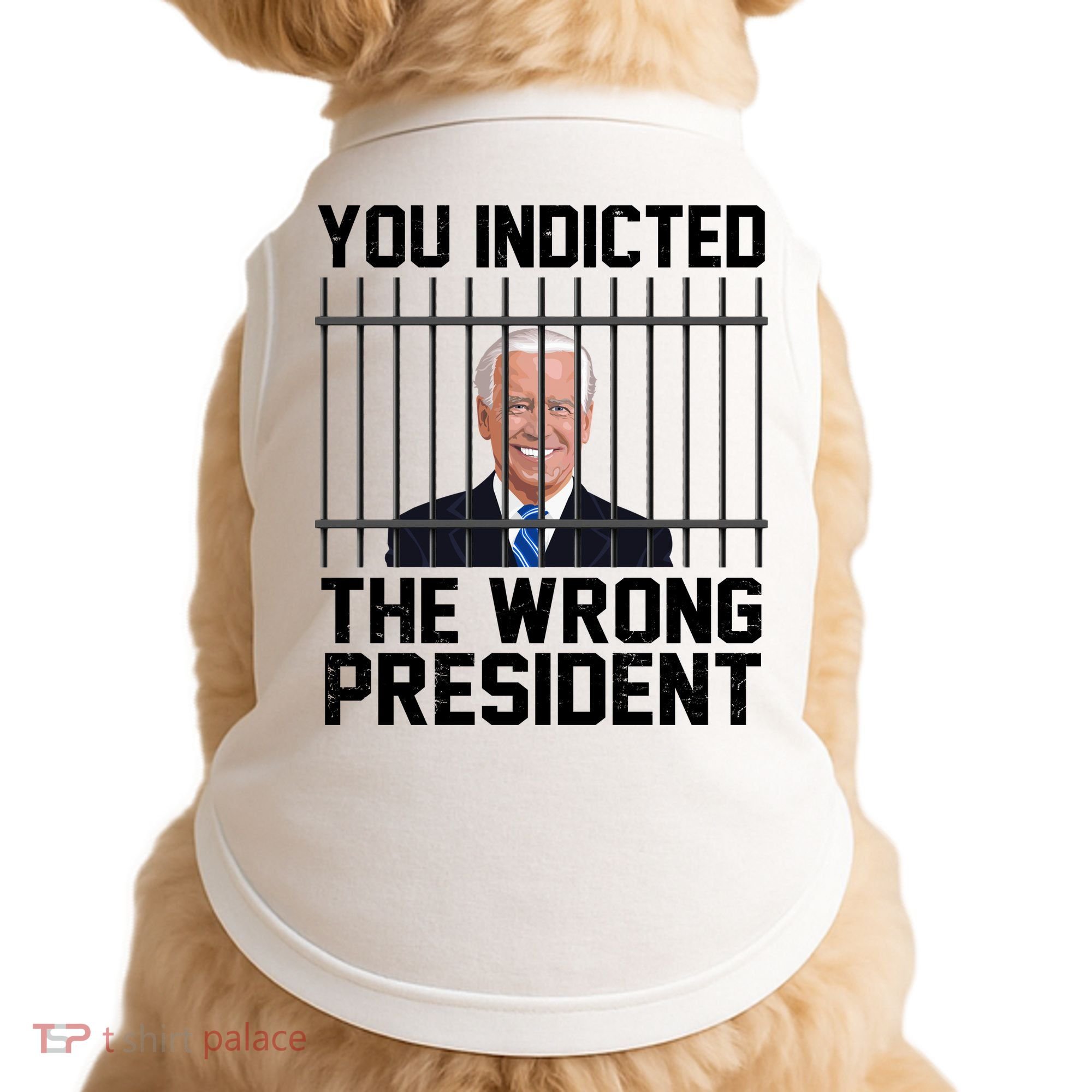 You Indicted The Wrong President Joe Biden Funny Doggie Tank