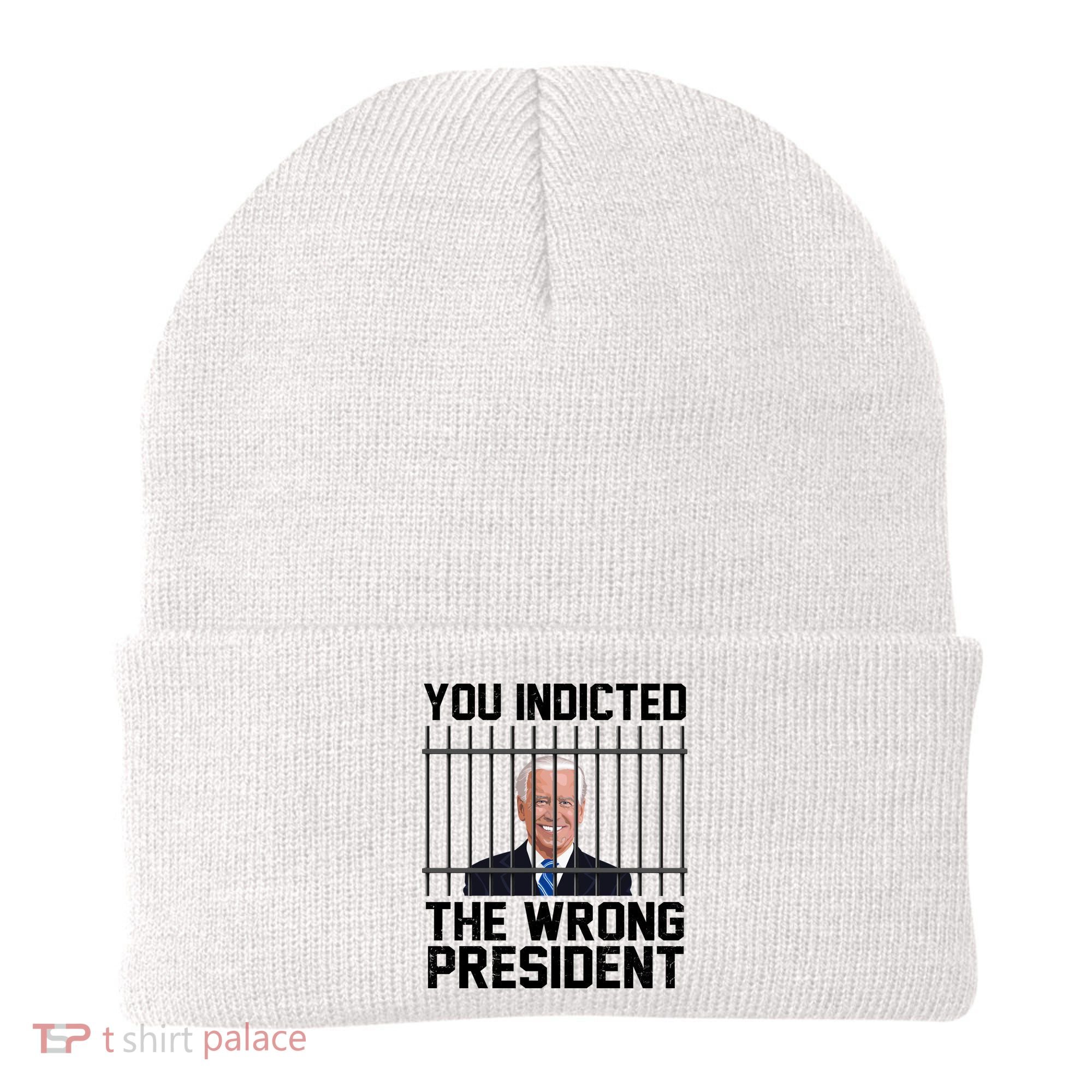 You Indicted The Wrong President Joe Biden Funny Beanie