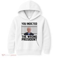 You Indicted The Wrong President Joe Biden Funny Kids Hoodie thumb 0