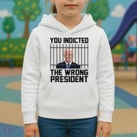 You Indicted The Wrong President Joe Biden Funny Kids Hoodie thumb 3