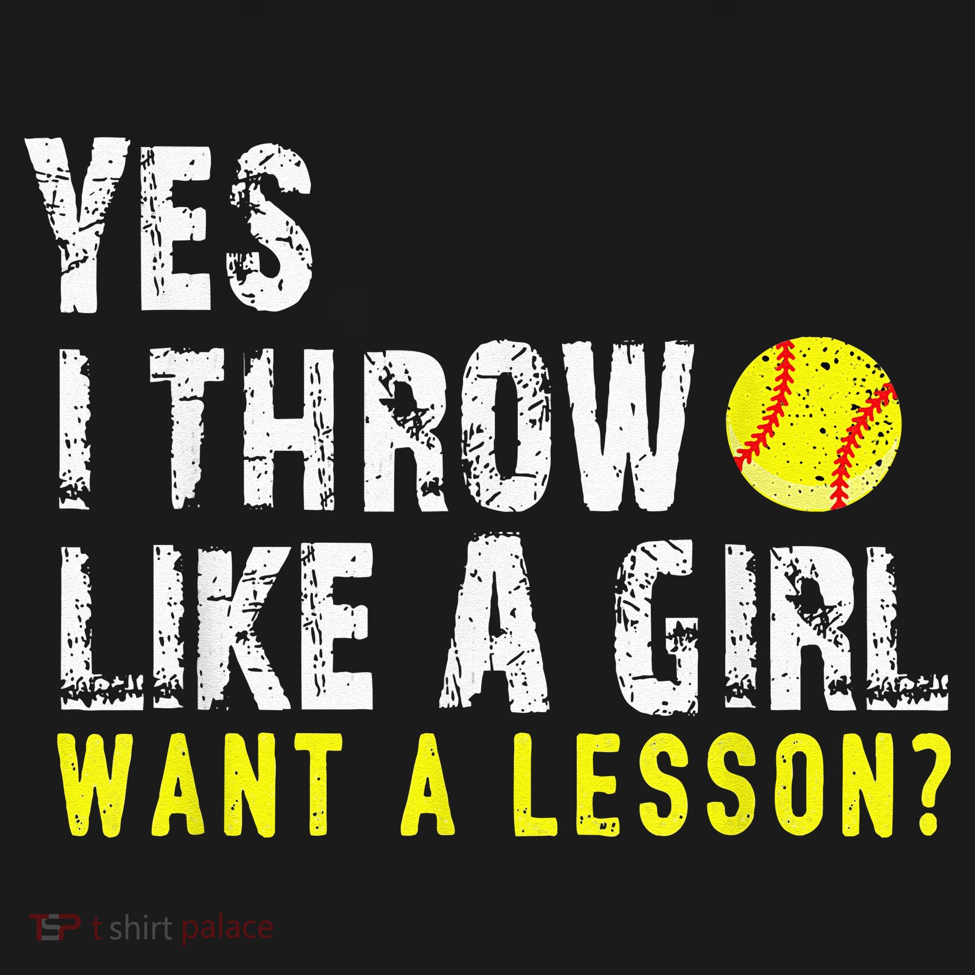 Yes I Throw Like A Girl Want A Lesson For Women Softball Women's Tank Top