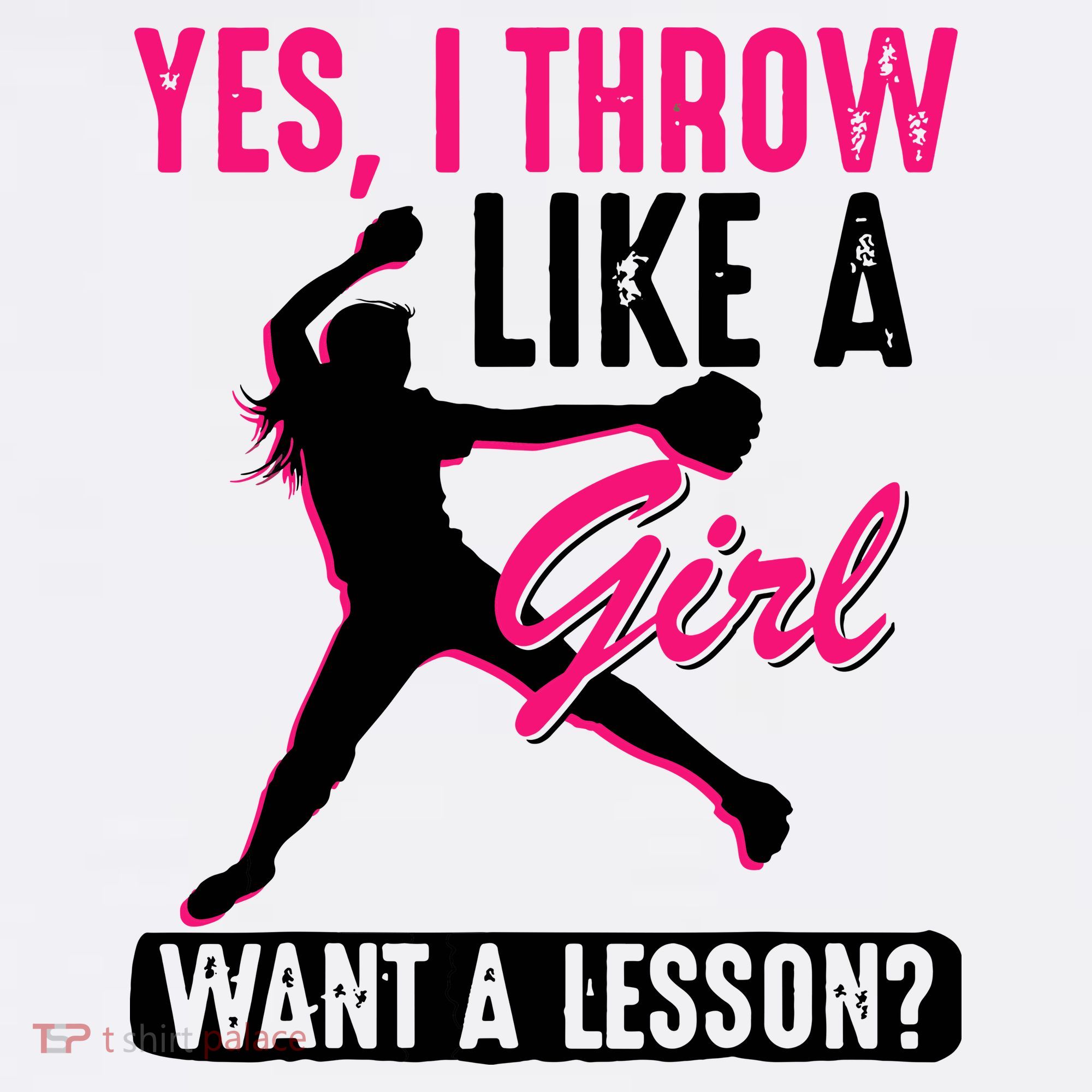 Yes I Throw Like A Girl Cool Pitchers Funny Softball Gift Golf Towel