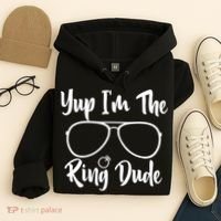 Yup Im The Ring Dude Funny Ring Bearer Wedding Gift Hoodie thumb 4