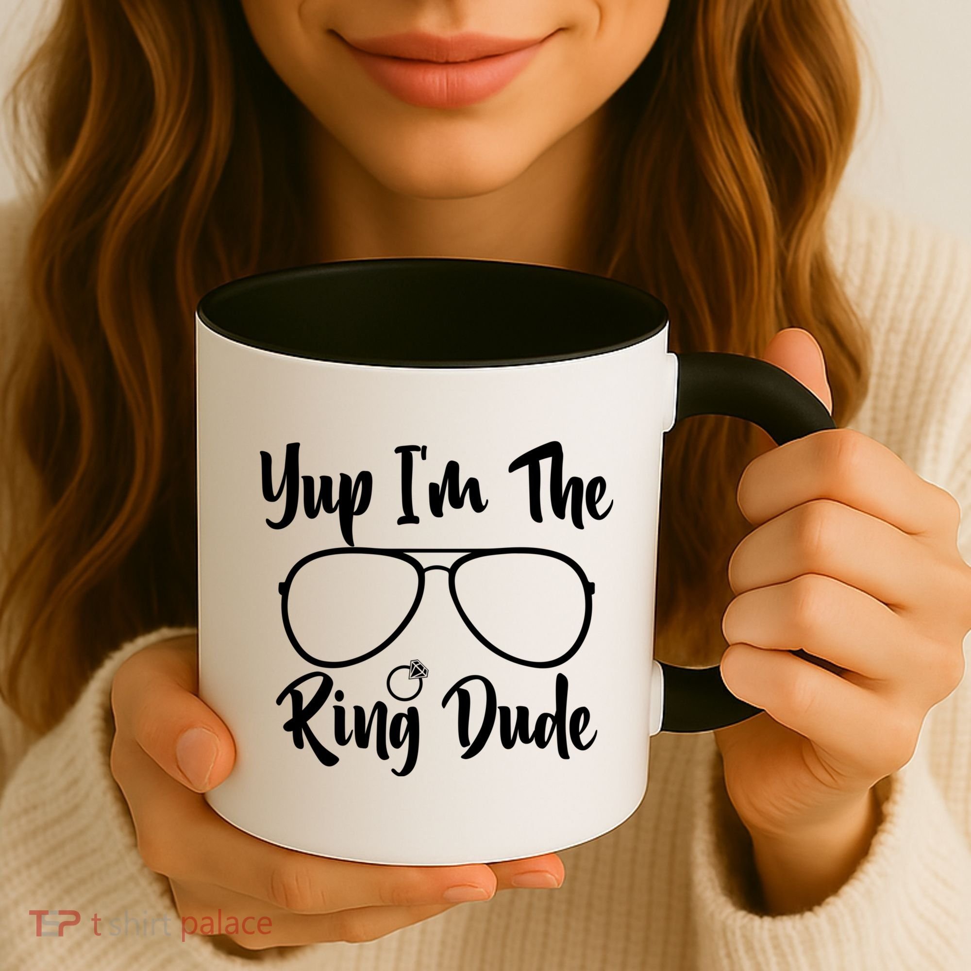 Yup Im The Ring Dude Funny Ring Bearer Wedding Gift Coffee Mug