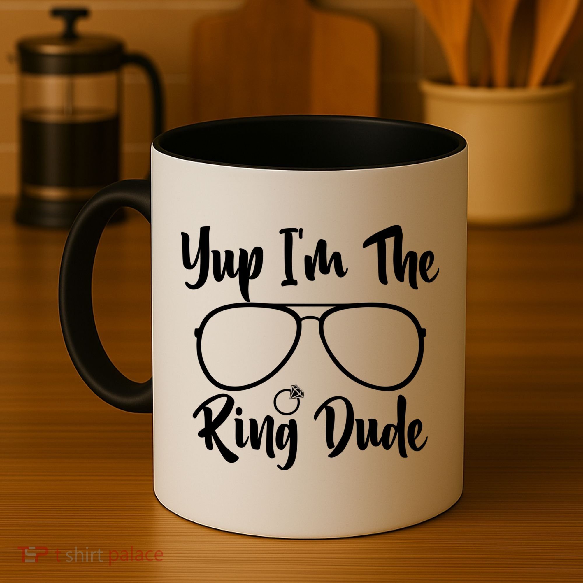 Yup Im The Ring Dude Funny Ring Bearer Wedding Gift Coffee Mug