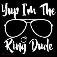 Yup Im The Ring Dude Funny Ring Bearer Wedding Gift Women's Hoodie thumb 2