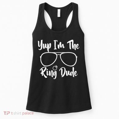 Yup Im The Ring Dude Funny Ring Bearer Wedding Gift Women's Tank Top