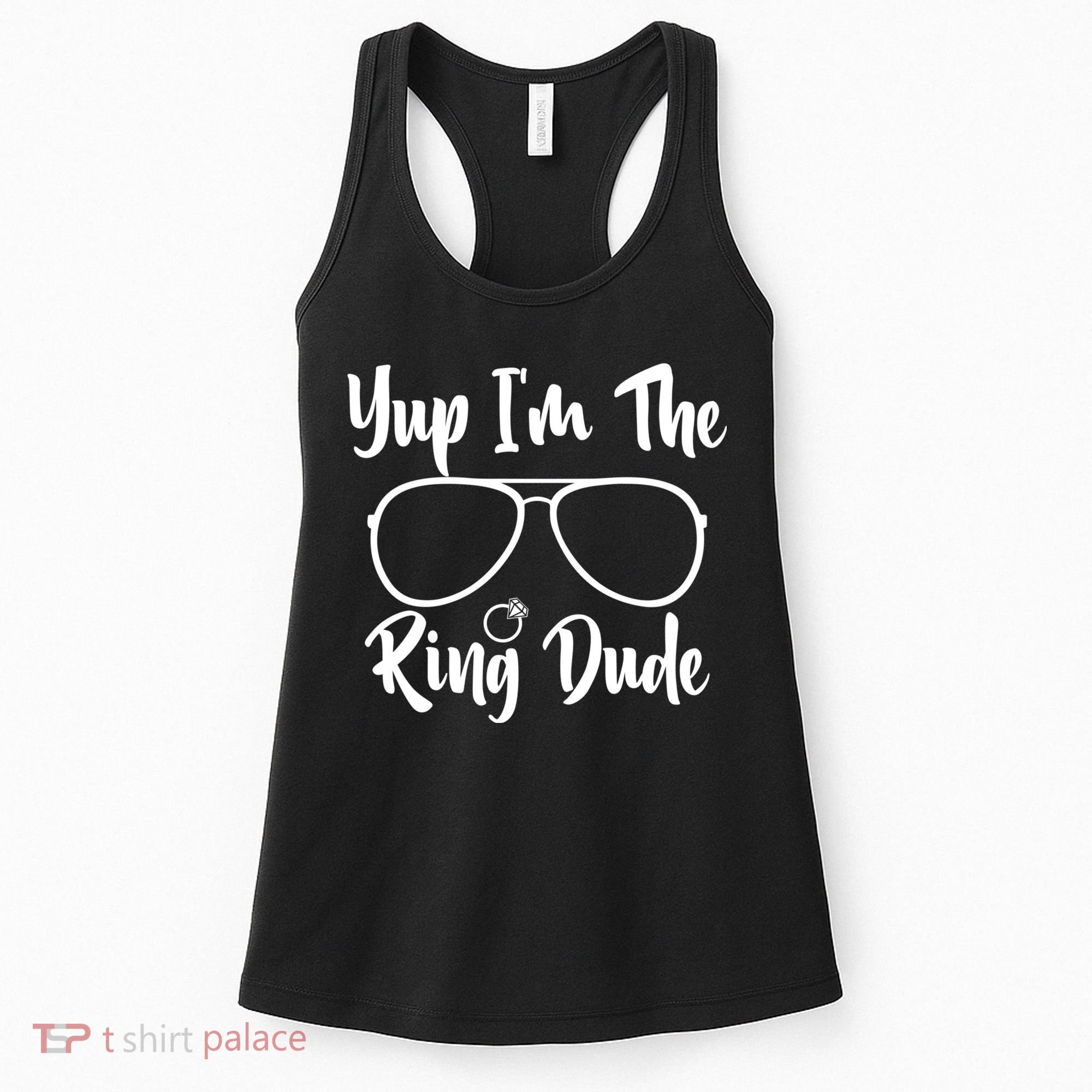 Yup Im The Ring Dude Funny Ring Bearer Wedding Gift Women's Tank Top