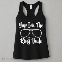 Yup Im The Ring Dude Funny Ring Bearer Wedding Gift Women's Tank Top thumb 3