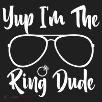 Yup Im The Ring Dude Funny Ring Bearer Wedding Gift Hat thumb 2