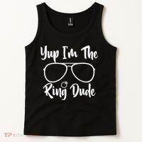 Yup Im The Ring Dude Funny Ring Bearer Wedding Gift Tank Top thumb 2