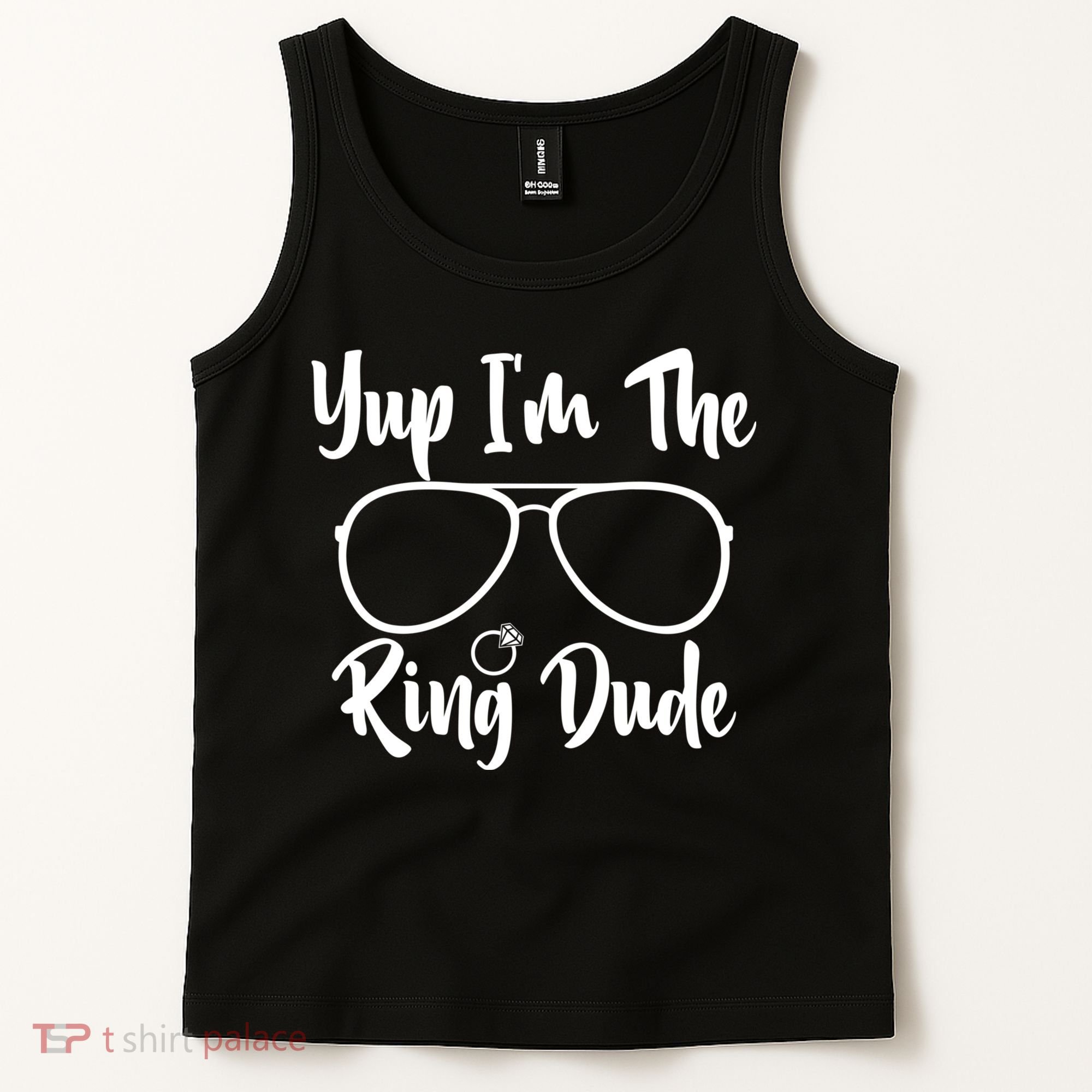 Yup Im The Ring Dude Funny Ring Bearer Wedding Gift Tank Top