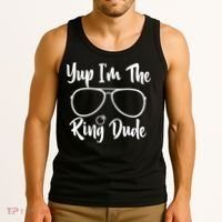 Yup Im The Ring Dude Funny Ring Bearer Wedding Gift Tank Top thumb 3
