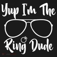 Yup Im The Ring Dude Funny Ring Bearer Wedding Gift Tank Top thumb 6