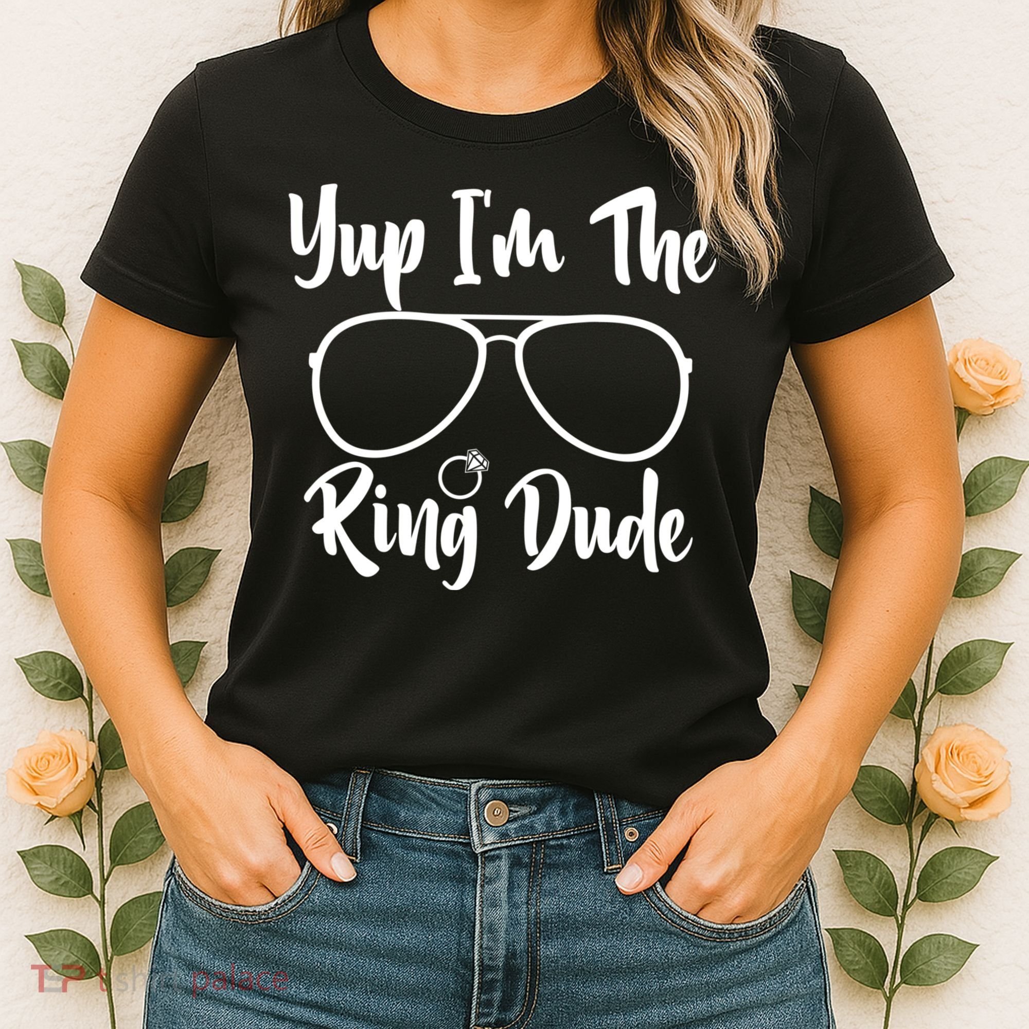Yup Im The Ring Dude Funny Ring Bearer Wedding Gift Women's T-Shirt