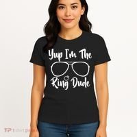 Yup Im The Ring Dude Funny Ring Bearer Wedding Gift Women's T-Shirt thumb 4