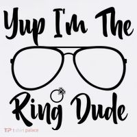 Yup Im The Ring Dude Funny Ring Bearer Wedding Gift Comfort Colors Garment-Dyed Hooded Sweatshirt thumb 2