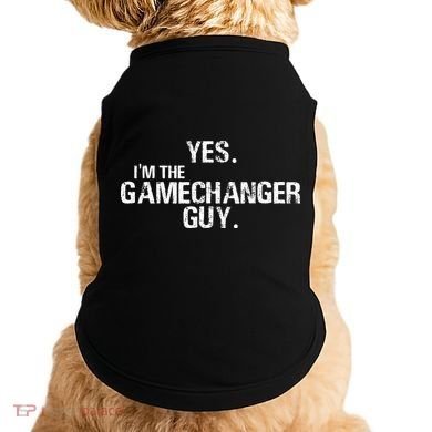 Yes I'm The Gamechanger Guy Funny Baseball Doggie Tank