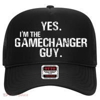 Yes I'm The Gamechanger Guy Funny Baseball Hat thumb 0