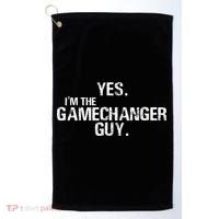 Yes I'm The Gamechanger Guy Funny Baseball Golf Towel thumb 0