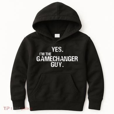 Yes I'm The Gamechanger Guy Funny Baseball Kids Hoodie